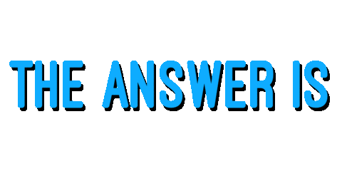 The Answer Quiz Sticker