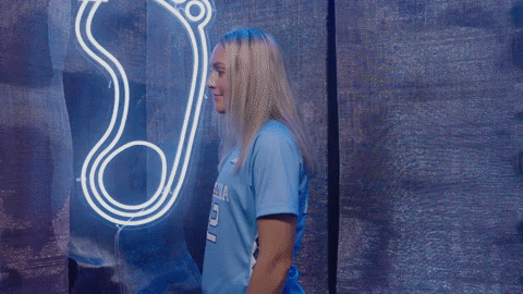 North Carolina Hair Flip GIF by UNC Tar Heels