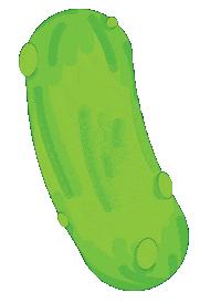 Flying_Cricket angry grumpy pickle sour Sticker