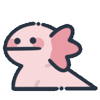 eveoart scream ahh aaaa axolotl Sticker