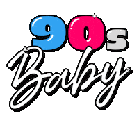 Celebrate The 90S Sticker by Paula Baines
