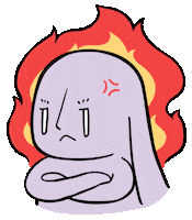 Ragictw reaction angry fire mood Sticker