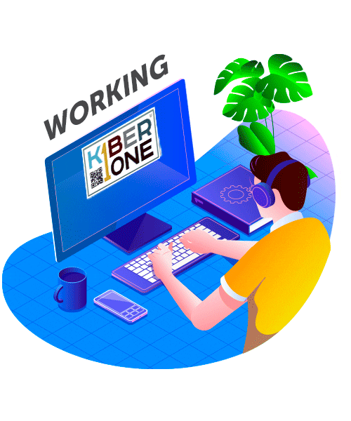 Computer Children Sticker by KIBERone