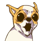 Animation Dog Sticker