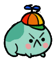 Angry Frog Sticker