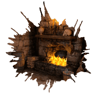 Halloween Fire Sticker