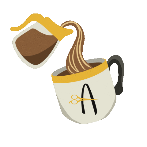 Coffee Caffeine Sticker by ArielleDesignsHair
