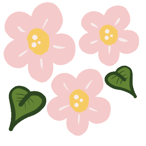 Pink Flowers Sticker