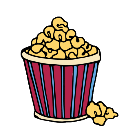 Fun Popcorn Sticker by SionaraVideo
