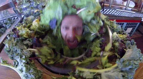 frustration par la salade