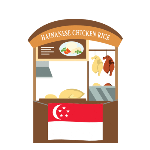 whyqsg singapore national day hawker hawker food Sticker