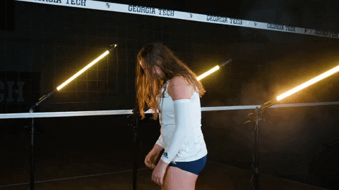 Georgia Tech Volleyball GIF by Georgia Tech Yellow Jackets