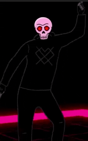 jamesquintanilla giphygifgrabber disco skeleton night club GIF