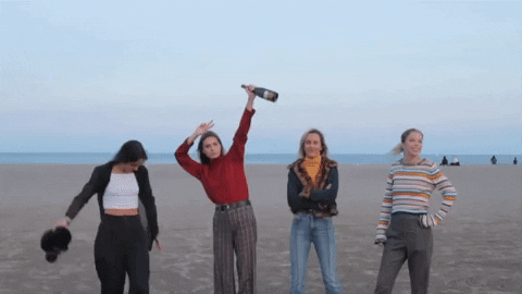 thebeachesband giphydvr happy yes yay GIF
