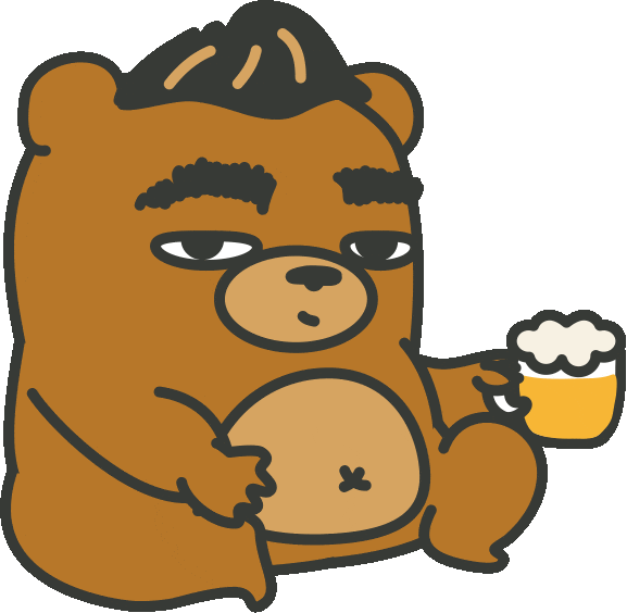 Beer Cheers Sticker by maludbear