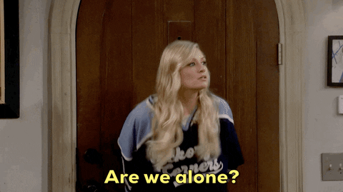 Sneaking Around Beth Behrs GIF by CBS