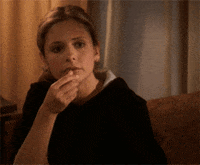 buffy the vampire slayer popcorn GIF