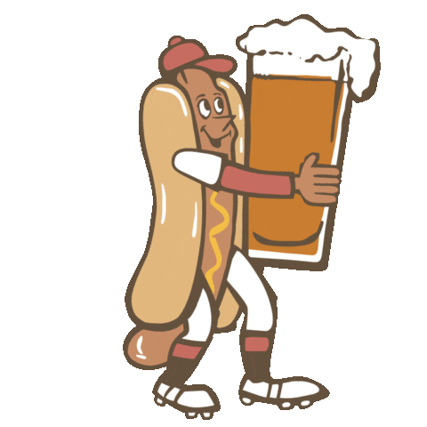 Happy Hot Dog Sticker by Life is Good