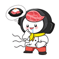 Hungry Slurp Sticker by Pepper Lunch
