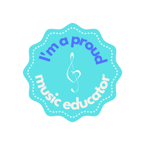 Music Education Heart Sticker by Courtney Woodward