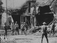 NationalWWIMuseum baseball black and white military footage GIF
