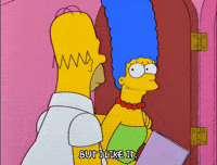 homer simpson kiss GIF