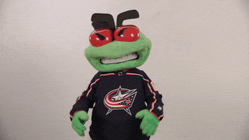 Hockey Reaction GIF by Columbus Blue Jackets