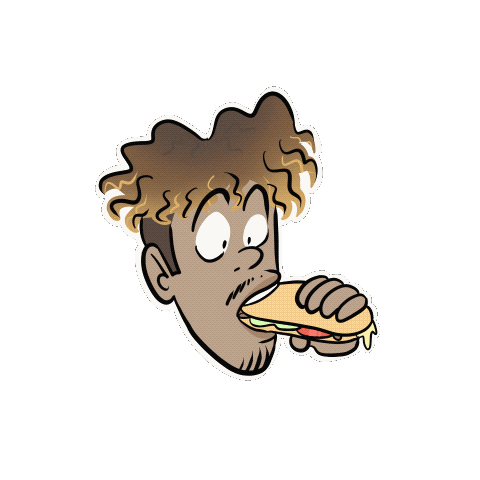 natachartt giphyupload food felix sandwich Sticker