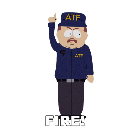 Fire Sticker by South Park