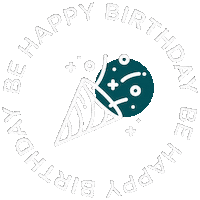 Be Happy Birthday Sticker by Academia Be Happy