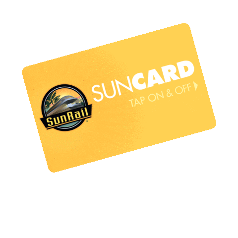 RideSunRail train trains railway railroad Sticker