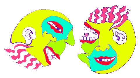 pop art animation STICKER by Dax Norman