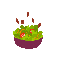 Salad Sticker by Santé Nuts
