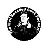 Jeffrey Gahman Sticker by The Well-Rounded Geek