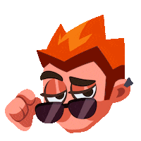 Sunglasses Redhead Sticker by Om Nom