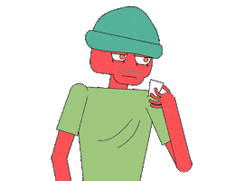 Party Do Not Want Sticker by Mochi Motion