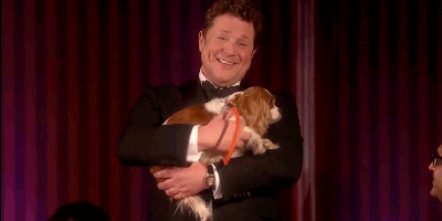 olivier awards puppy GIF by Official London Theatre