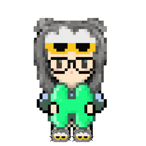 Happy Birthday Pixel Sticker