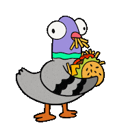 Hungry Lets Eat Sticker