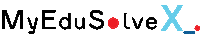 MyEduSolve logo blue red blink Sticker