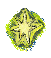 Shooting Star Sticker by Genevieve Stokes