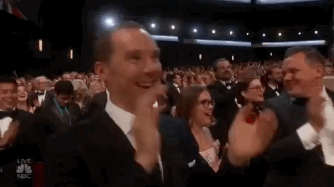 Excited Benedict Cumberbatch GIF by Emmys