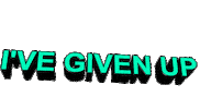 give up apathy Sticker by AnimatedText