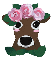 Happy Flower Sticker by Open Cages UA