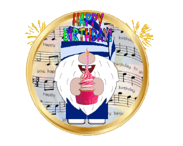 Happy Birthday Gnome Sticker