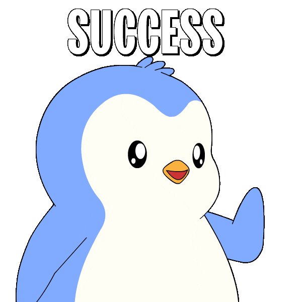 Well Done Good Job Sticker by Pudgy Penguins