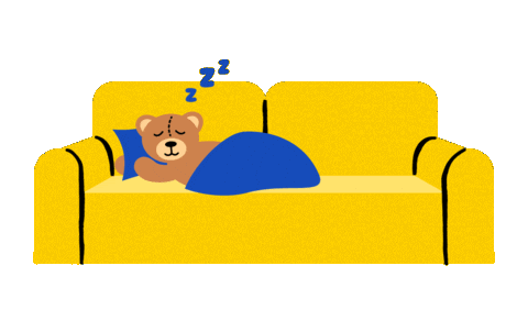 Sleepy Saturday Morning Sticker by Jessica Lau