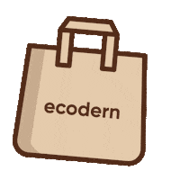 ecodern zero waste no plastic sıfır atık bez çanta Sticker