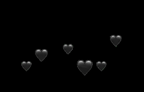 Thesocialbeans giphygifmaker love black hearts GIF