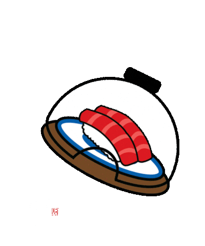 KuraSushiUSA giphyupload food sushi roll Sticker